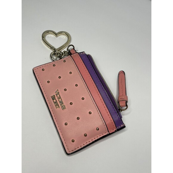 Victoria's Secret keychain card case wallet Pink Purple - Picture 6 of 6